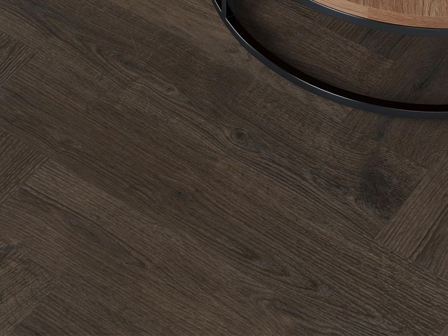 EVC vloer Puro visgraat EIR dark brown