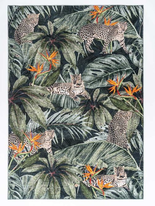 Vloerkleed Leo vintage groen